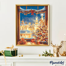 Carica l&#39;immagine nel visualizzatore di Gallery, Dipingere con i numeri - Bagliore della Vigilia di Natale