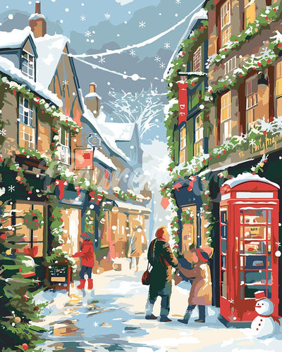 Dipingere con i numeri - Strada Festiva Britannica Figured'Art
