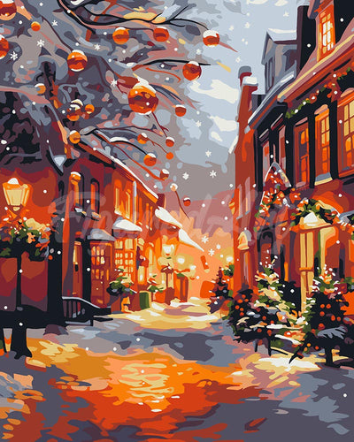 Dipingere con i numeri - La Golden Hour a Natale Figured'Art