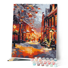 Carica l'immagine nel visualizzatore di Gallery, Dipingere con i numeri - La Golden Hour a Natale Figured'Art