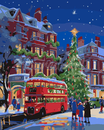 Dipingere con i numeri - Natale per le strade di Londra Figured'Art