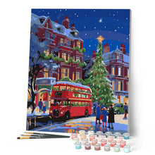 Carica l'immagine nel visualizzatore di Gallery, Dipingere con i numeri - Natale per le strade di Londra Figured'Art