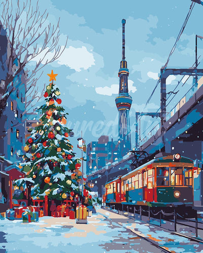 Dipingere con i numeri - Natale a Tokyo Figured'Art