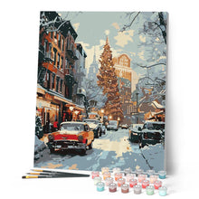 Carica l'immagine nel visualizzatore di Gallery, Dipingere con i numeri - Strada Invernale a New York Figured'Art