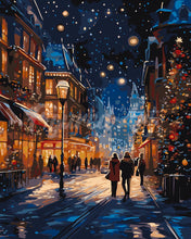 Carica l&#39;immagine nel visualizzatore di Gallery, Dipingere con i numeri - Passeggiata di Natale Stellata Figured&#39;Art