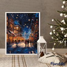 Carica l&#39;immagine nel visualizzatore di Gallery, Dipingere con i numeri - Passeggiata di Natale Stellata