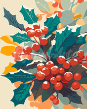 Carica l&#39;immagine nel visualizzatore di Gallery, Dipingere con i numeri - Agrifoglio Innevato Figured&#39;Art
