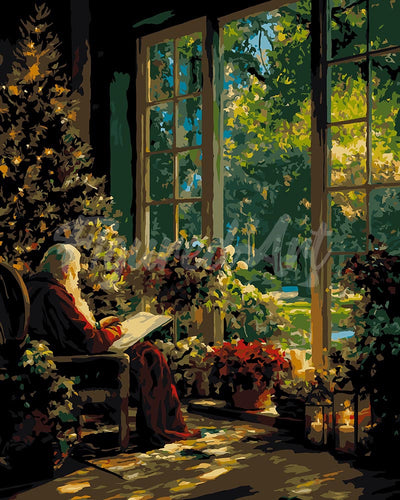 Dipingere con i numeri - Momento di Quiete di Babbo Natale Figured'Art