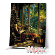 Carica l'immagine nel visualizzatore di Gallery, Dipingere con i numeri - Momento di Quiete di Babbo Natale Figured'Art