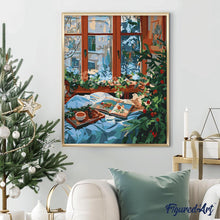 Carica l&#39;immagine nel visualizzatore di Gallery, Dipingere con i numeri - Inverno Accogliente a Letto