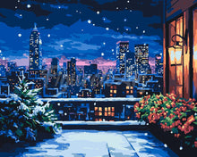 Carica l&#39;immagine nel visualizzatore di Gallery, Dipingere con i numeri - Balcone Invernale Figured&#39;Art
