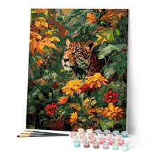 Carica l'immagine nel visualizzatore di Gallery, Dipingere con i numeri - Leopardo in autunno Figured'Art