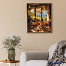 Carica l&#39;immagine nel visualizzatore di Gallery, Dipingere con i numeri - Mattina autunnale accogliente