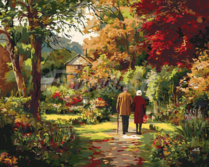 Dipingere con i numeri - Amore eterno in autunno Figured'Art