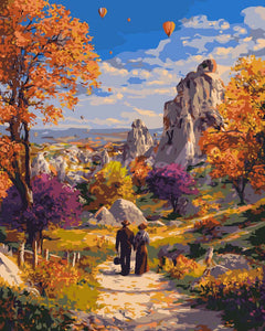 Dipingere con i numeri - Autunno romantico in Cappadocia Figured'Art