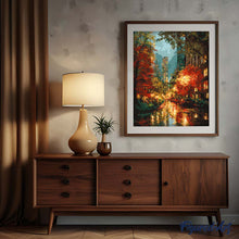 Carica l&#39;immagine nel visualizzatore di Gallery, Dipingere con i numeri - Luci della città in autunno
