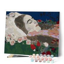 Carica l'immagine nel visualizzatore di Gallery, Dipingere con i numeri - Ria Munk sul letto di morte - Klimt