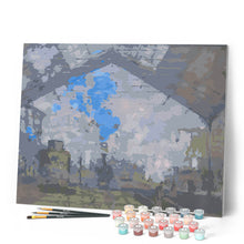 Carica l'immagine nel visualizzatore di Gallery, Dipingere con i numeri - La stazione di Saint-Lazare - Monet