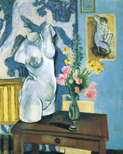 Carica l'immagine nel visualizzatore di Gallery, Dipingere con i numeri - Torso in gesso con mazzo di fiori - Matisse Figured'Art