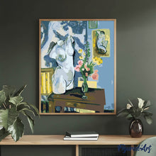 Carica l'immagine nel visualizzatore di Gallery, Dipingere con i numeri - Torso in gesso con mazzo di fiori - Matisse