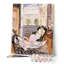 Carica l'immagine nel visualizzatore di Gallery, Dipingere con i numeri - Interno con due figure, finestra aperta - Matisse