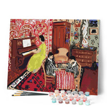 Carica l'immagine nel visualizzatore di Gallery, Dipingere con i numeri - Il pianista e i giocatori di dama - Matisse