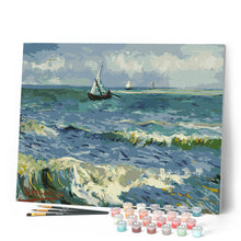 Carica l'immagine nel visualizzatore di Gallery, Dipingere con i numeri - Il Mare a Les Saintes Maries - Van Gogh