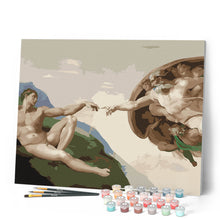 Carica l'immagine nel visualizzatore di Gallery, Dipingere con i numeri - La Creazione di Adamo - Michelangelo