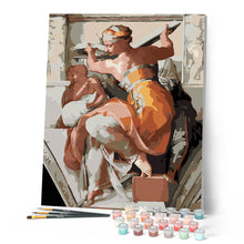 Carica l'immagine nel visualizzatore di Gallery, Dipingere con i numeri - La Sibilla Libica - Michelangelo