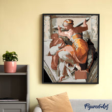Carica l'immagine nel visualizzatore di Gallery, Dipingere con i numeri - La Sibilla Libica - Michelangelo