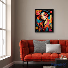 Carica l'immagine nel visualizzatore di Gallery, Dipingere con i numeri - Geisha Astratta Colorata