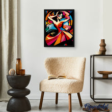 Carica l'immagine nel visualizzatore di Gallery, Dipingere con i numeri - Ballerina Astratta Colorata
