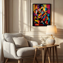 Carica l'immagine nel visualizzatore di Gallery, Dipingere con i numeri - Chitarrista Astratto Colorato