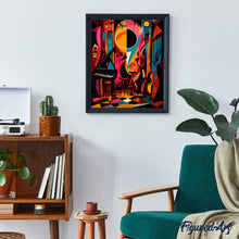 Carica l'immagine nel visualizzatore di Gallery, Dipingere con i numeri - Jazz Club Astratto Colorato