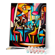 Carica l'immagine nel visualizzatore di Gallery, Dipingere con i numeri - Jazz Bar Astratto Colorato
