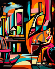 Carica l'immagine nel visualizzatore di Gallery, Dipingere con i numeri - Caffè Astratto Colorato Figured'Art