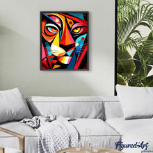Carica l'immagine nel visualizzatore di Gallery, Dipingere con i numeri - Tigre 3 Astratta Colorata