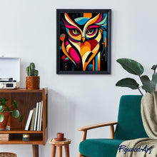 Carica l'immagine nel visualizzatore di Gallery, Dipingere con i numeri - Gufo Astratto Colorato 2