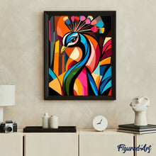 Carica l'immagine nel visualizzatore di Gallery, Dipingere con i numeri - Pavone 1 Astratto Colorato