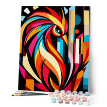 Carica l'immagine nel visualizzatore di Gallery, Dipingere con i numeri - Gallo Astratto Colorato