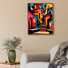 Carica l'immagine nel visualizzatore di Gallery, Dipingere con i numeri - Vicolo Astratto Colorato