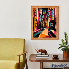 Carica l'immagine nel visualizzatore di Gallery, Dipingere con i numeri - Strada Urbana Astratta Colorata