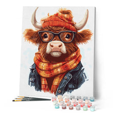 Carica l'immagine nel visualizzatore di Gallery, Dipingere con i numeri - Highland Cow Cozy Vibes