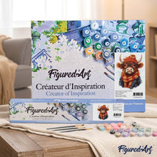 Carica l'immagine nel visualizzatore di Gallery, Dipingere con i numeri - Highland Cow Cozy Vibes