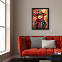 Carica l'immagine nel visualizzatore di Gallery, Dipingere con i numeri - Highland Cow stile vintage
