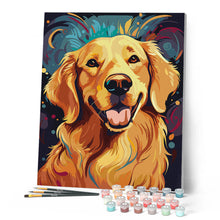 Carica l'immagine nel visualizzatore di Gallery, Dipingere con i numeri - Golden Retriever al sole