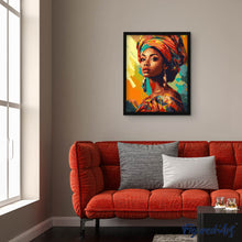 Carica l'immagine nel visualizzatore di Gallery, Dipingere con i numeri - Donna con copricapo colorato