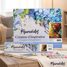 Carica l'immagine nel visualizzatore di Gallery, Dipingere con i numeri - Donna con copricapo colorato