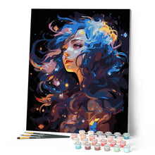 Carica l'immagine nel visualizzatore di Gallery, Dipingere con i numeri - Donna in un sogno astratto