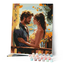 Carica l'immagine nel visualizzatore di Gallery, Dipingere con i numeri - Coppia romantica al mare